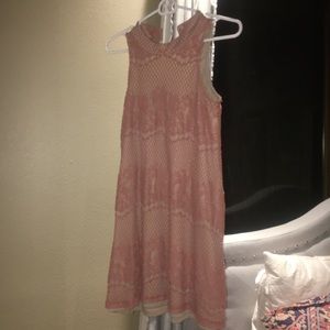 Pink and nude Lacey dress